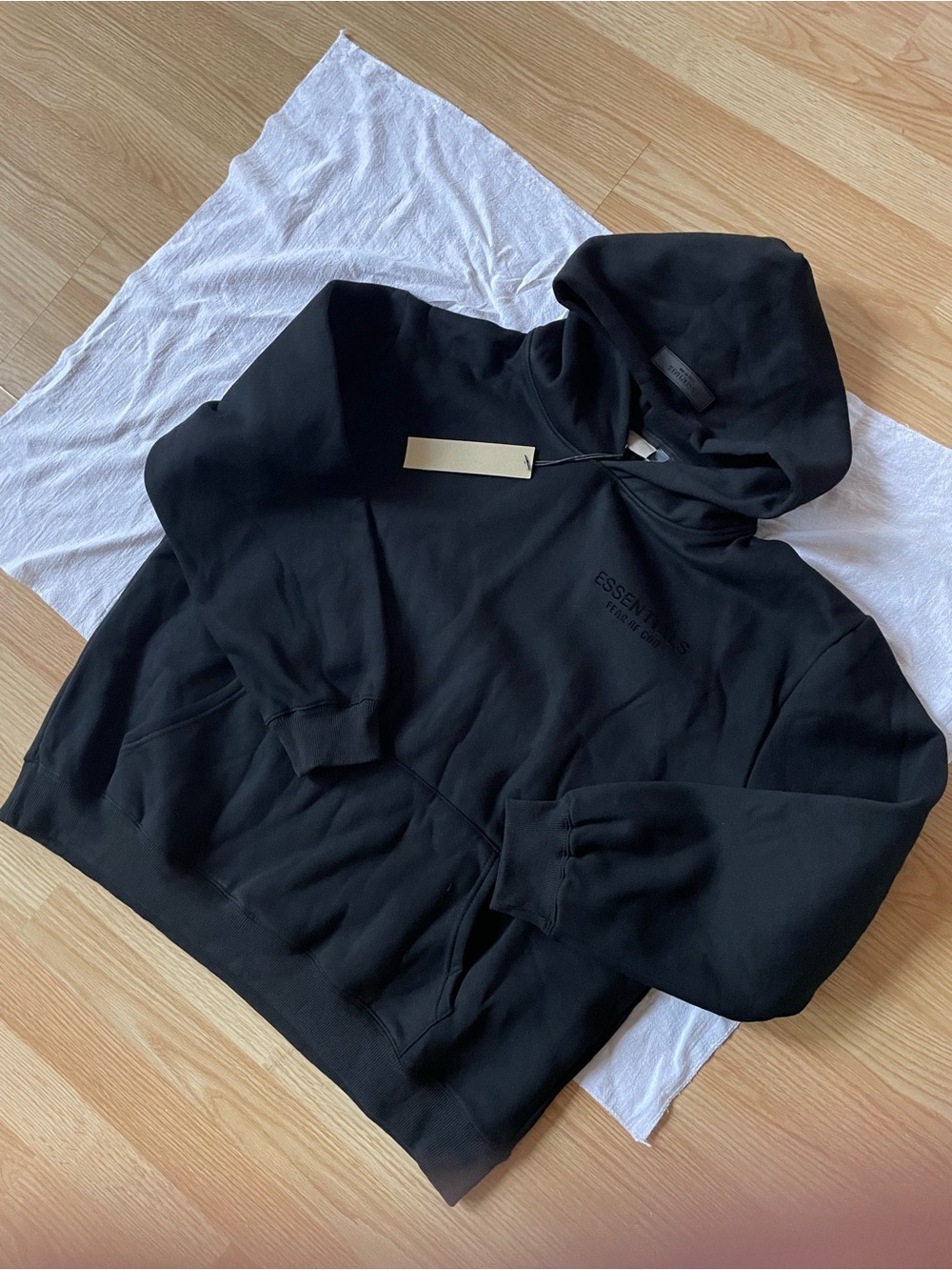Fear of God Black Pullover Hoodie